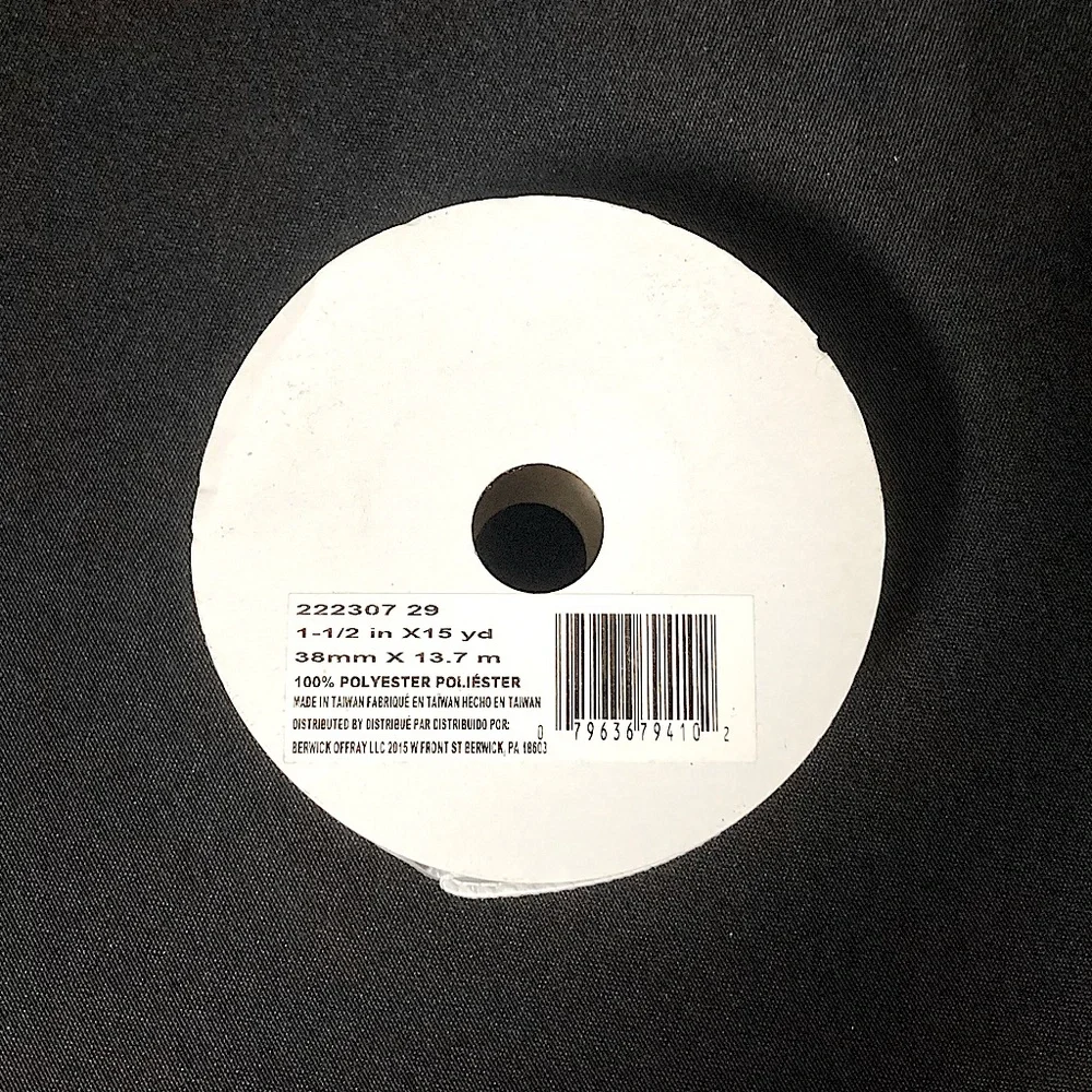 ⭐️ Offray Pearly White Wired Edge Gift Ribbon 1.5” x 540”